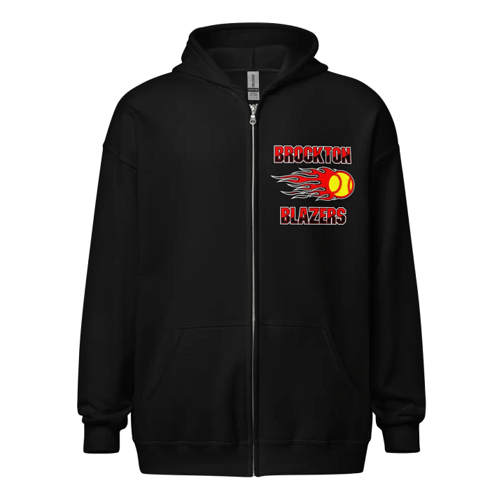 Brockton Blazers Logo Zip Hoodie - Black product image (1)