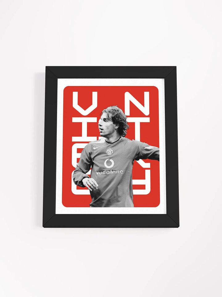 Ruud van Nistelrooy BW Manchester United Name Art Framed Print product image (2)