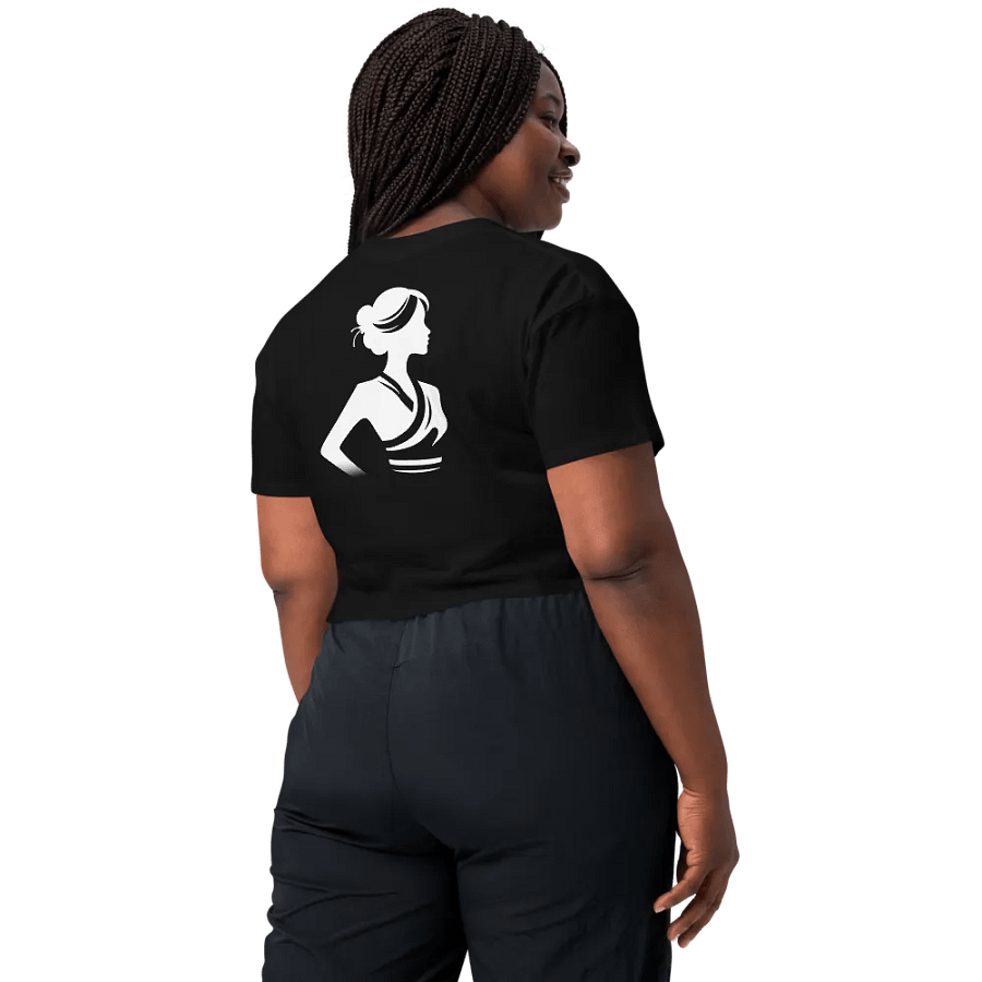 T3 Silhouette Oriental Woman Crop Top product image (3)
