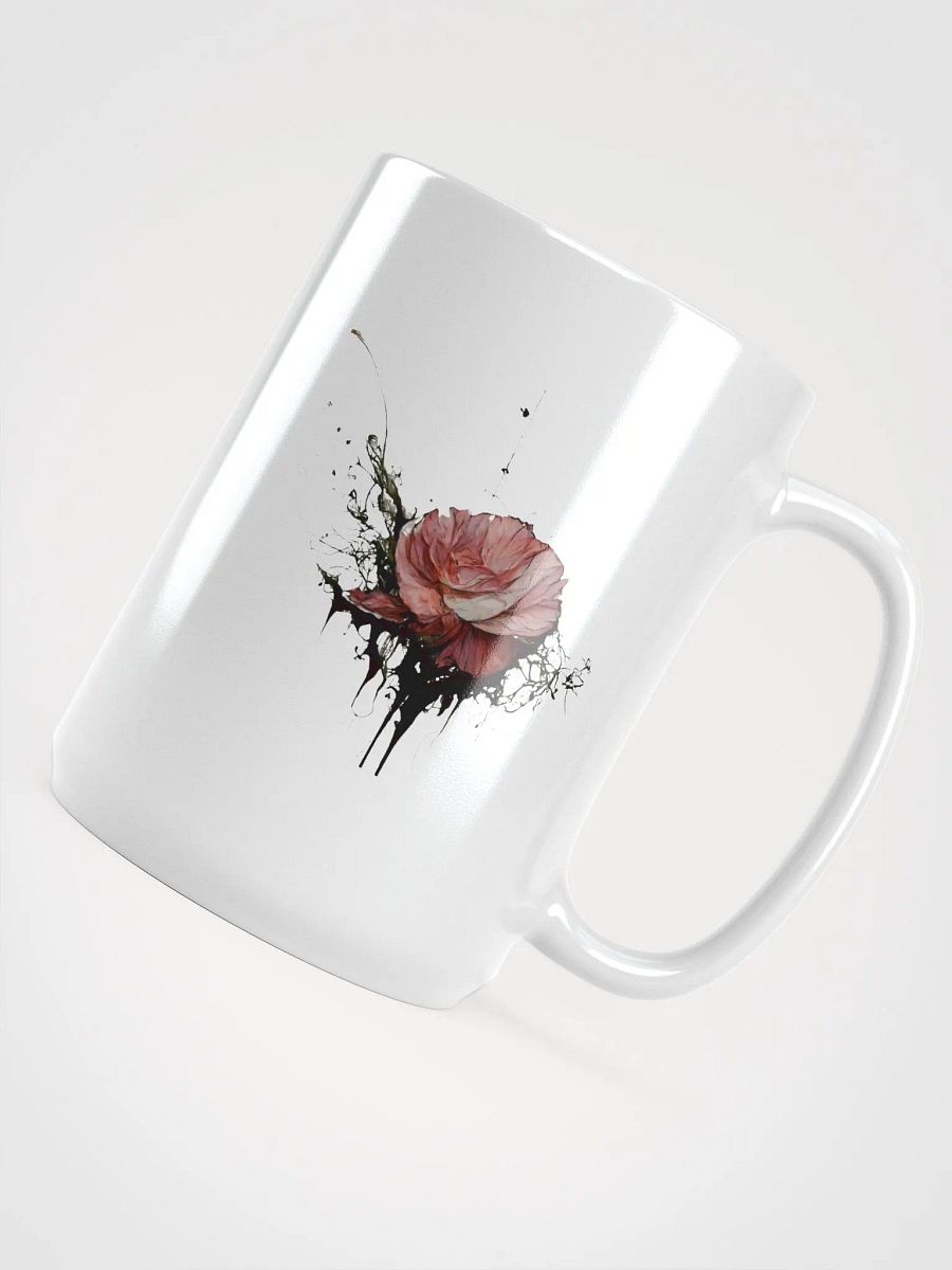 Gothic Rose White Glossy Mug product image (4)