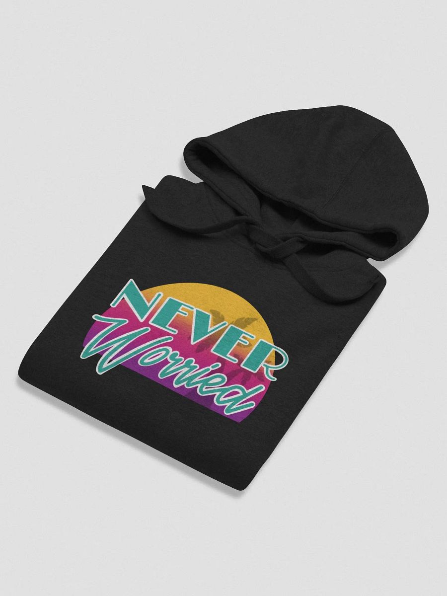 Teal Never Worried Cotton Hoodie product image (5)