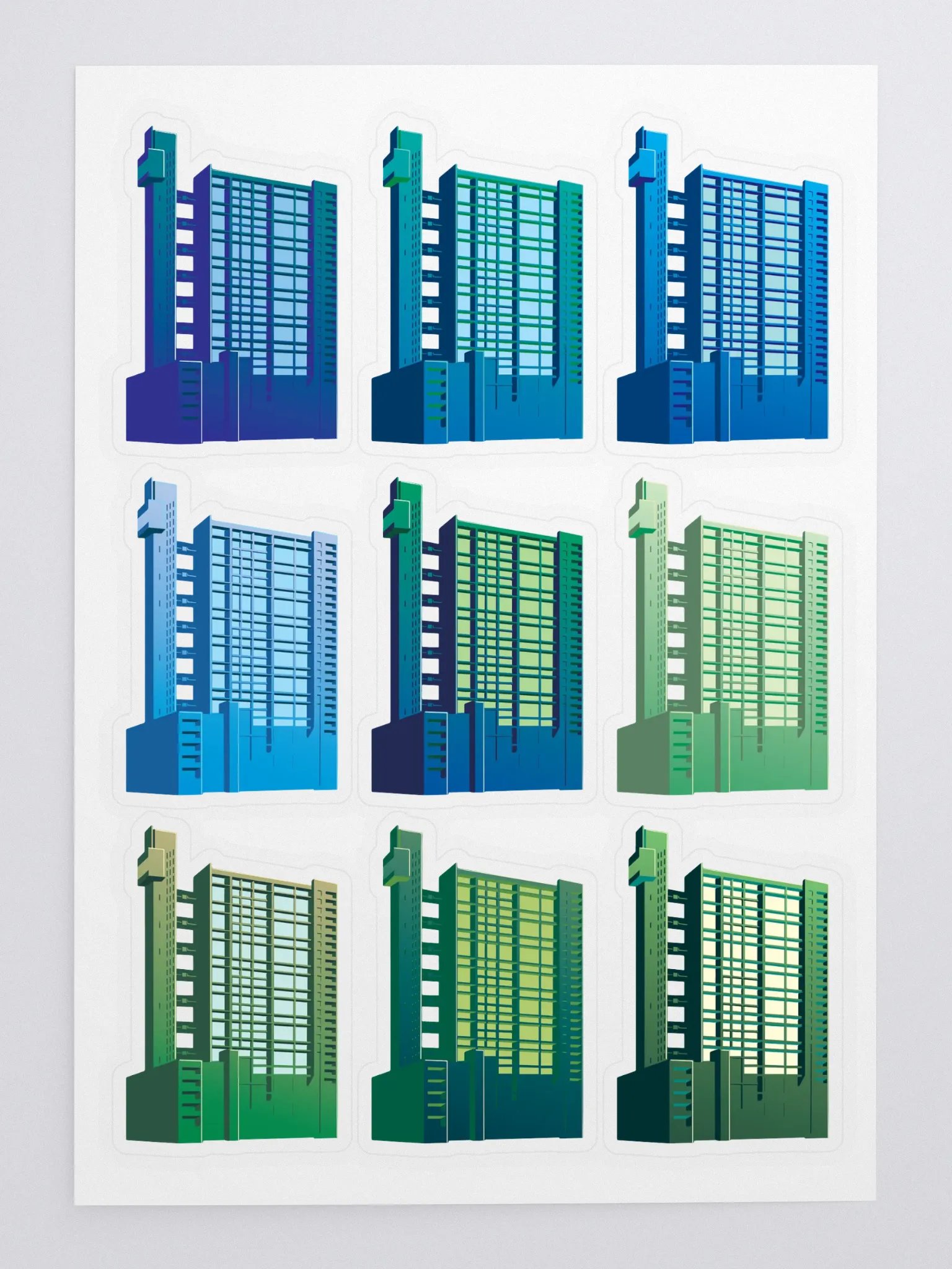 Trellick Colour Stickers | Blue-Green product image (3)