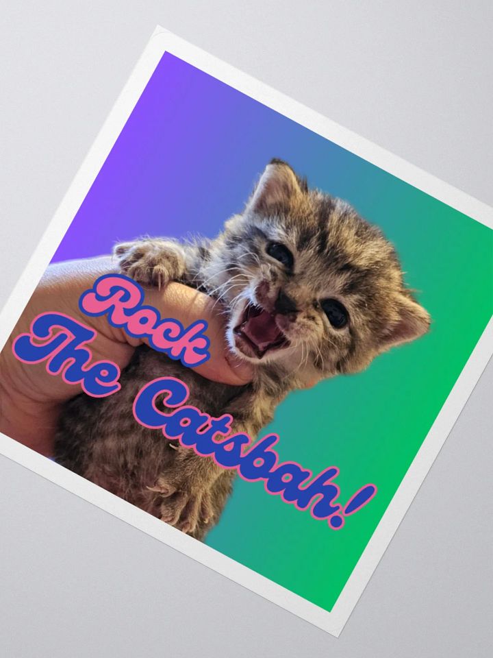 Rock The Catsbah! Sticker product image (2)