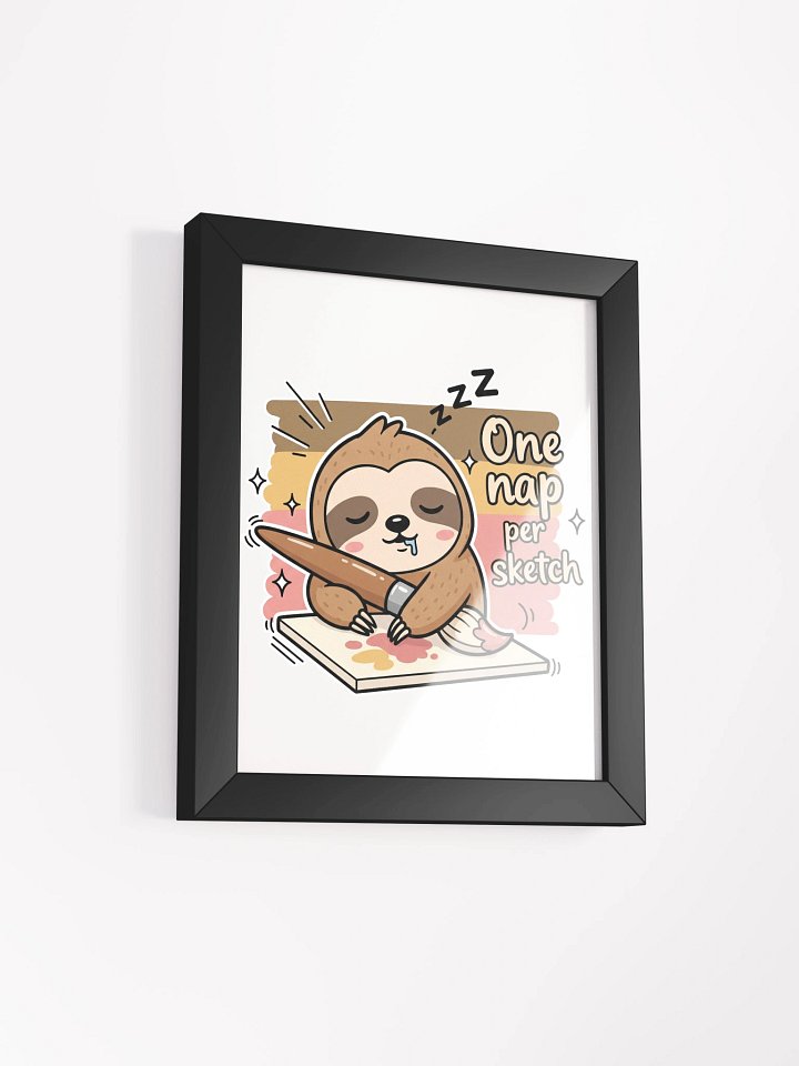 Drowsy Sloth Creator Framed High-Quality Matte Poster product image (16)