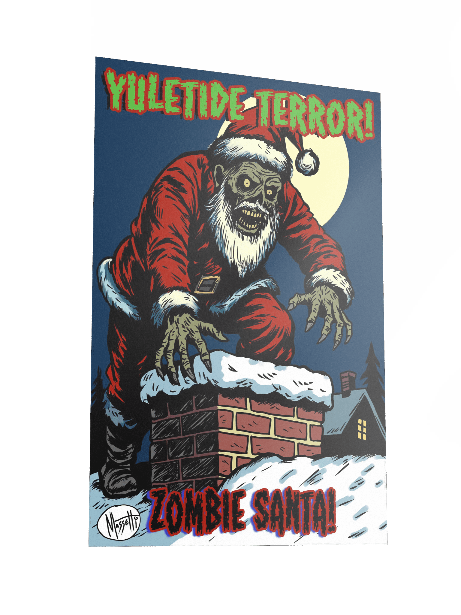 ZOMBIE SANTA Art Print product image (2)