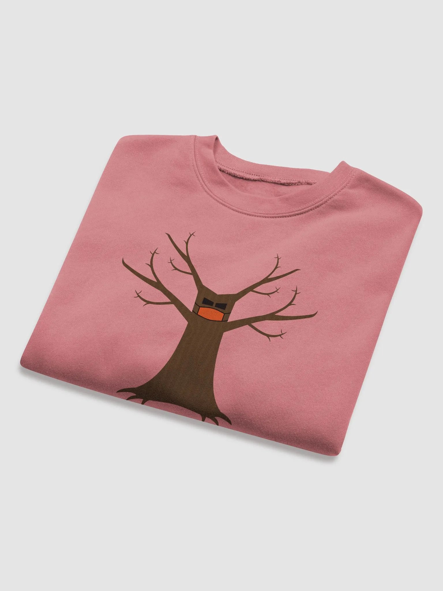 Spooky Tree Wearing A Face Mask Women Fleece Crop Sweatshirt product image (4)