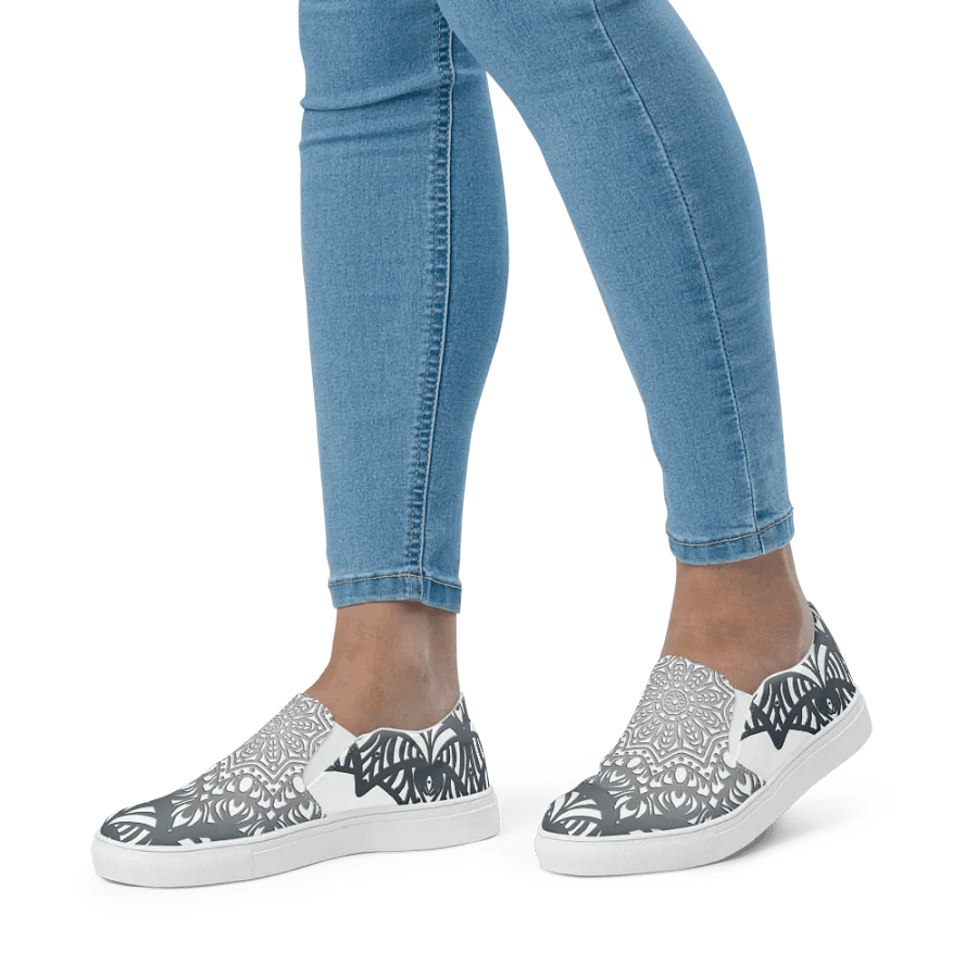 Mandala Symmetry Women's Slip-Ons product image (3)