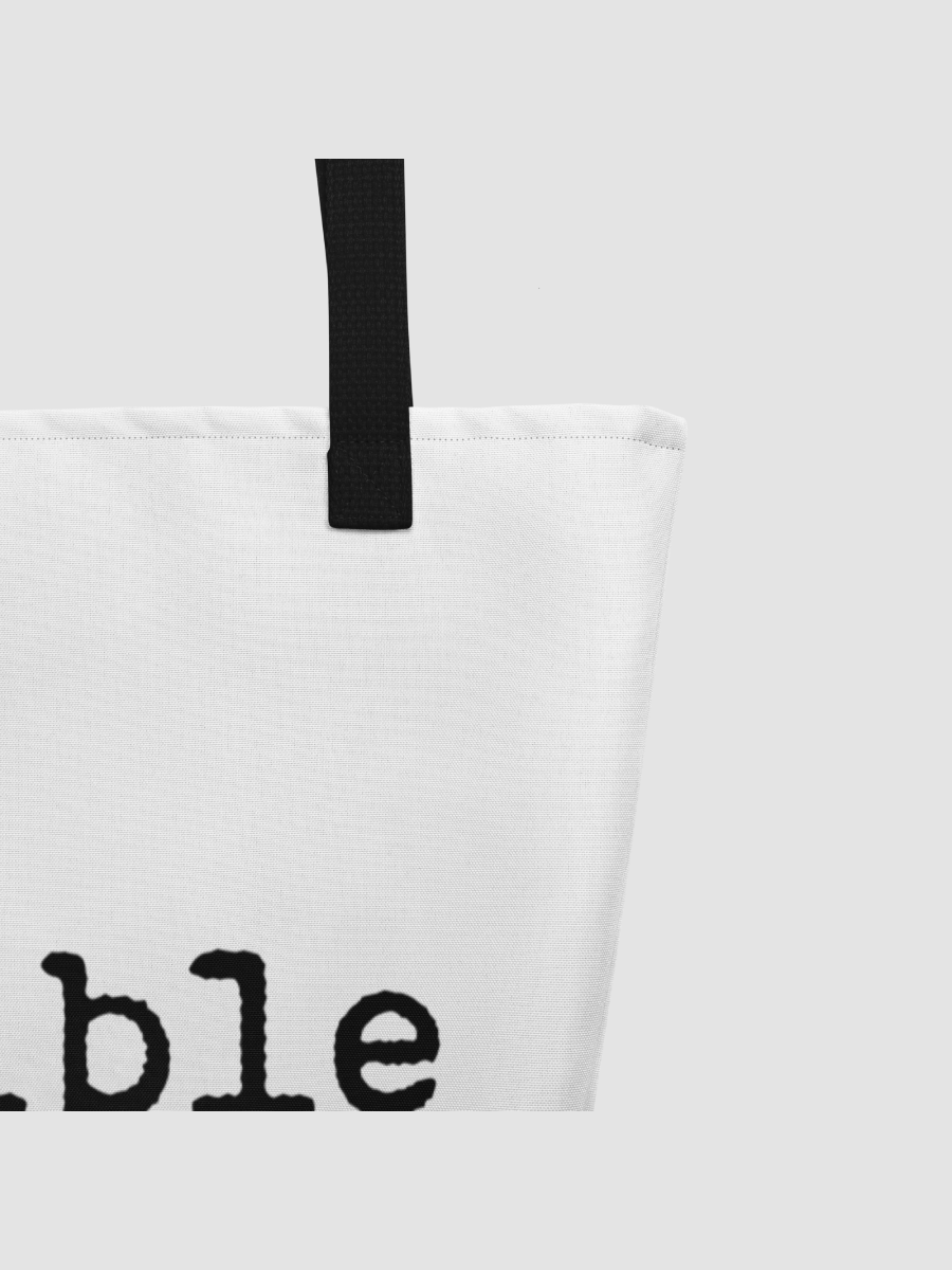 Horrible Human Lux Tote (white) product image (4)