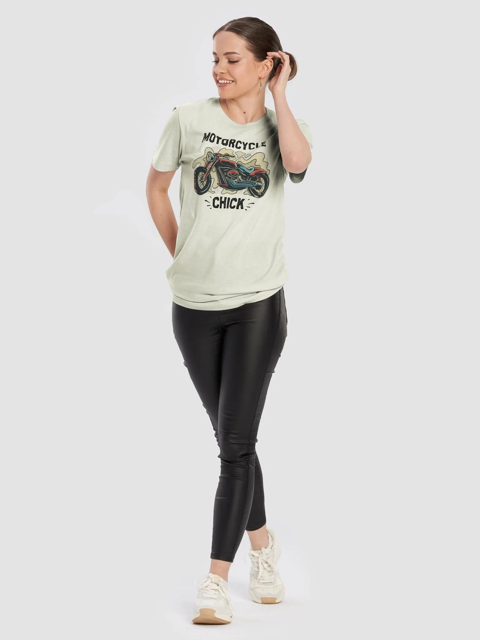 Classic Motorcycle Chick Premium T-shirt product image (15)