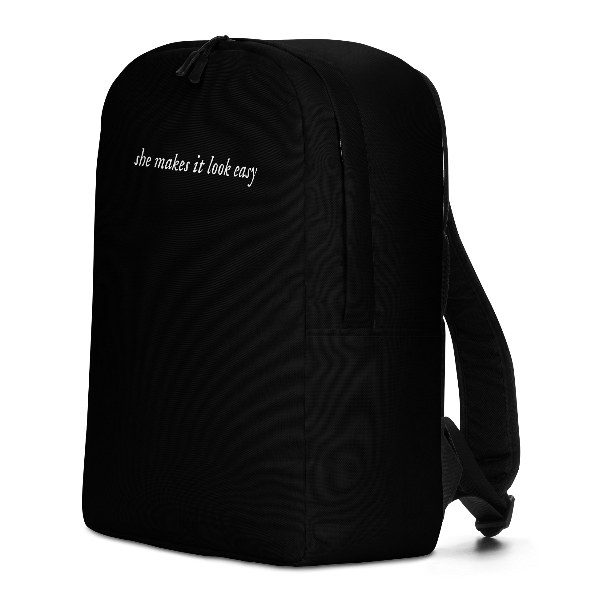 "She Makes It Look Easy" Minimalist Backpack product image (2)