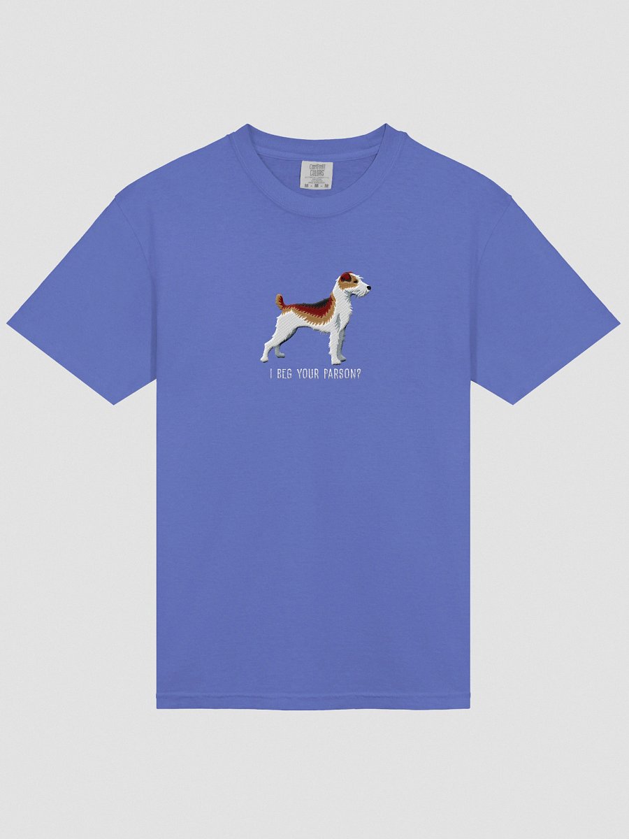 I Beg Your Parson? T-Shirt(Embroidered) of a Parson Russell Terrier(Sable) product image (43)