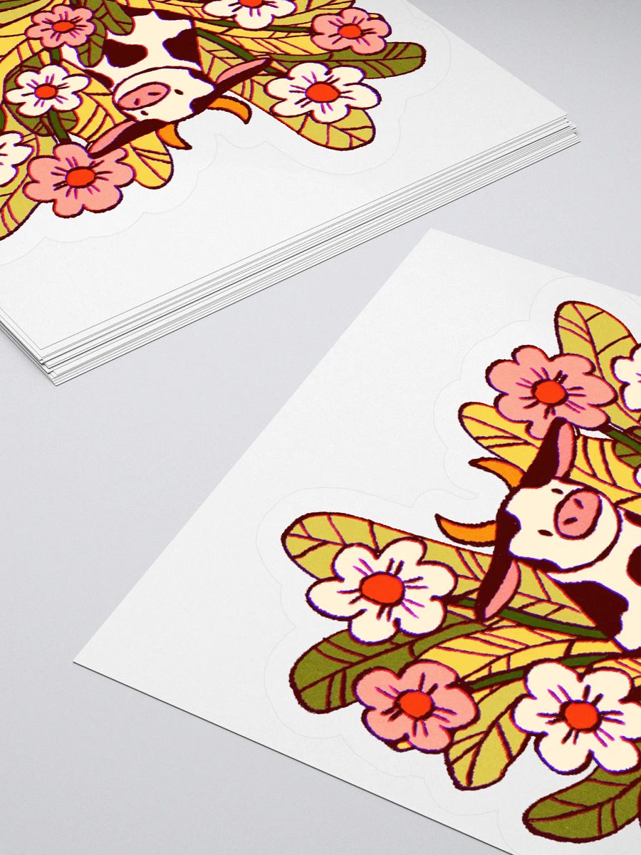 Flower Cow Sticker product image (5)