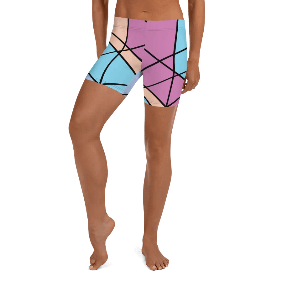 Modern Cool Multi-Colored Geometric Pattern Shorts product image (2)