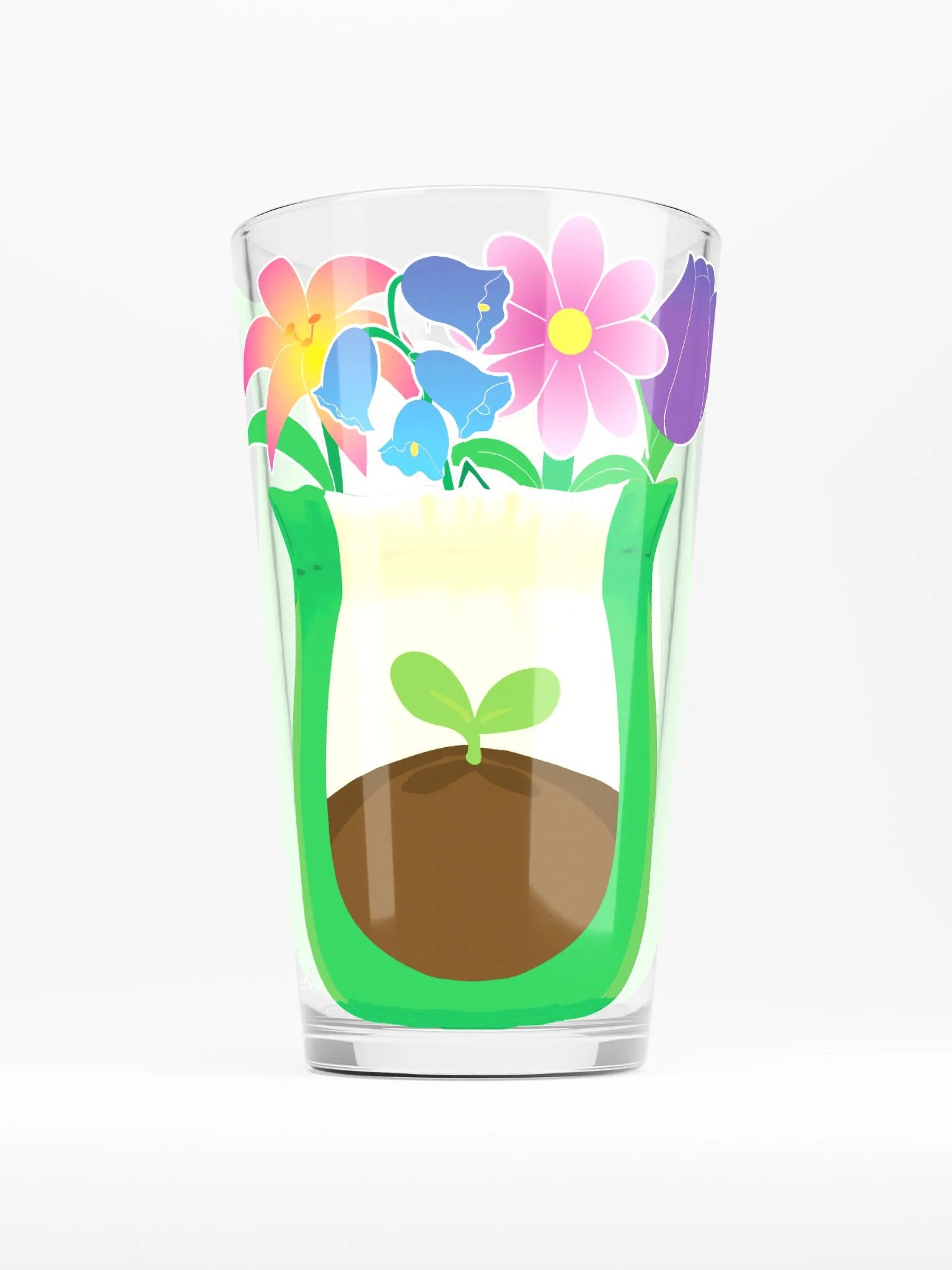 Fertilizer & Flowers - glass product image (1)