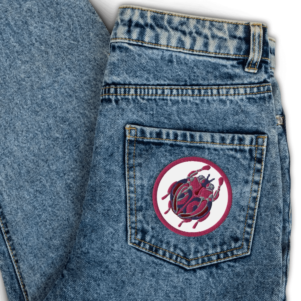 Pink Ladybug Embroidered Patch product image (11)