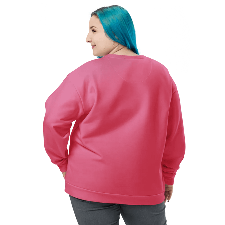 Plain Rosy Blush Pink Soft Summer Unisex Recycled Polyester Heavyweight Premium Sweatshirt by Treasure Pie product image (11)