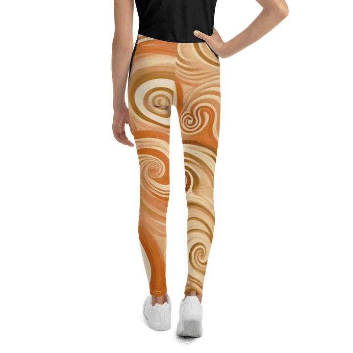 Funky Latte Liquid Tie-Dye Youth Leggings product image (2)