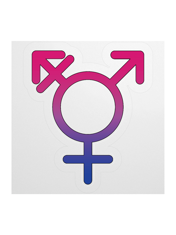 Bisexual Transgender Symbol Sticker product image (2)