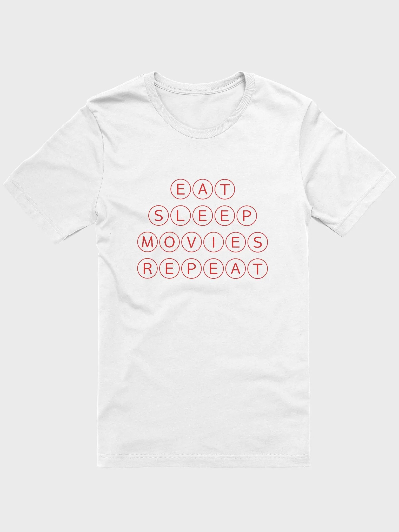 Eat Sleep Movies Repeat - Red Shirt product image (15)