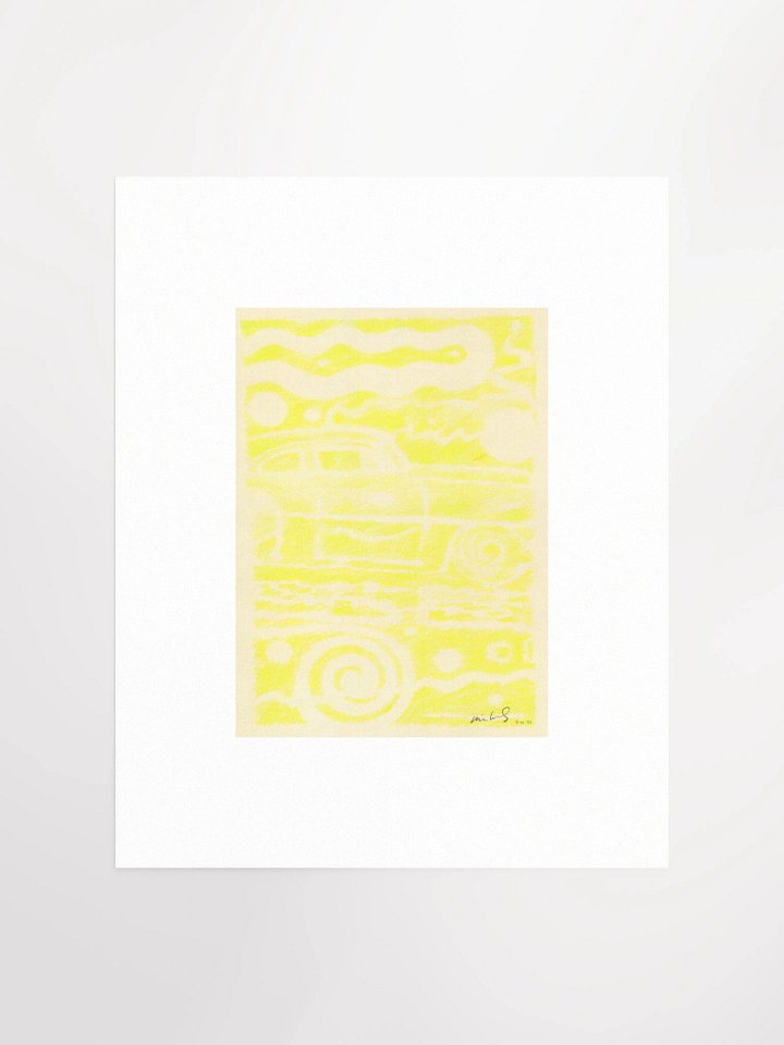Custom Car (yellow) 5.11.91 Print product image (1)