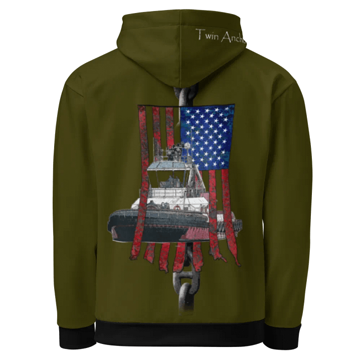 Green Chain Athena Tug & CE Flage Hoodie product image (1)