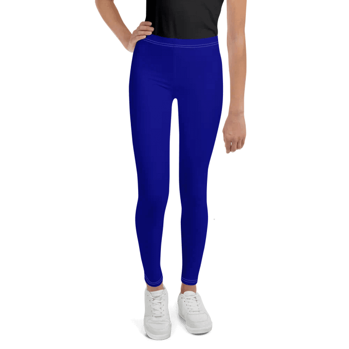 Youth Navy Blue Leggings Tights product image (1)