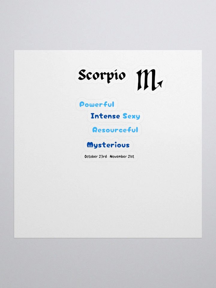 Scorpio Stickers product image (3)