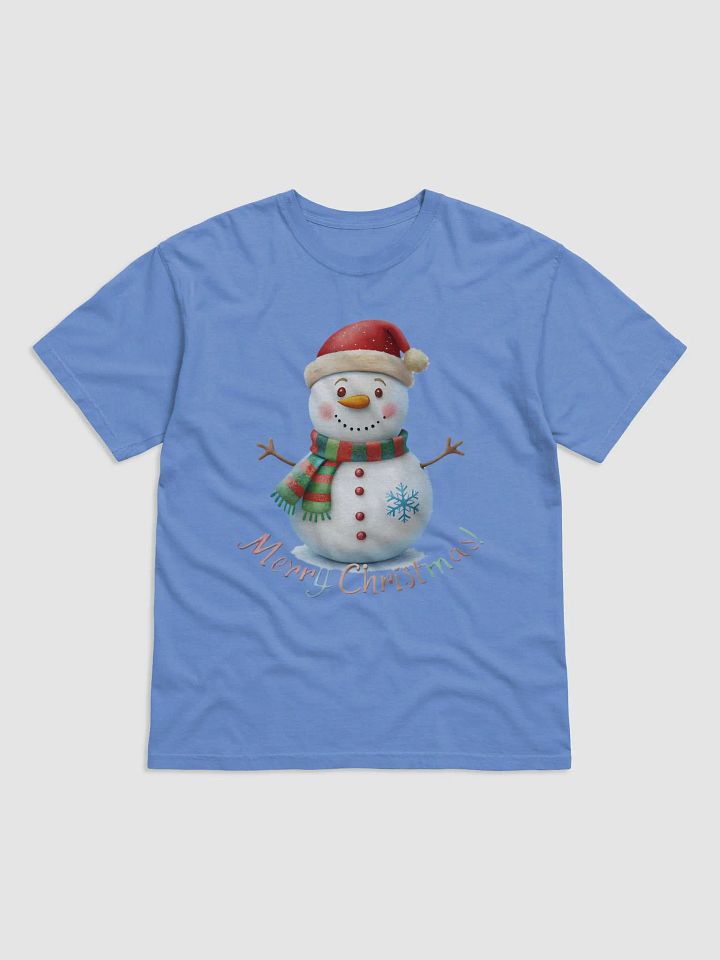 Cheerful Snowman Merry Christmas T-Shirt product image (5)