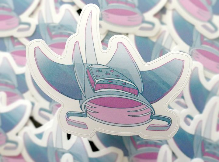 Pastel Manta vinyl sticker product image (1)