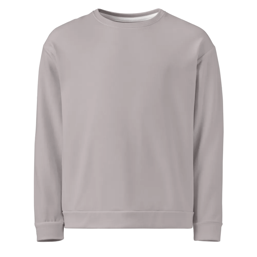 Plain Gray True Summer Unisex Recycled Polyester Heavyweight Premium Sweatshirt by Treasure Pie product image (1)