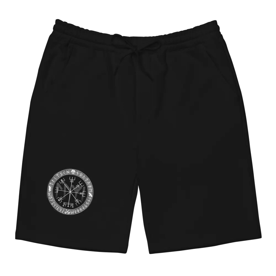 Nordische Runen | Weisser Vegvísir | Fleece Shorts product image (11)
