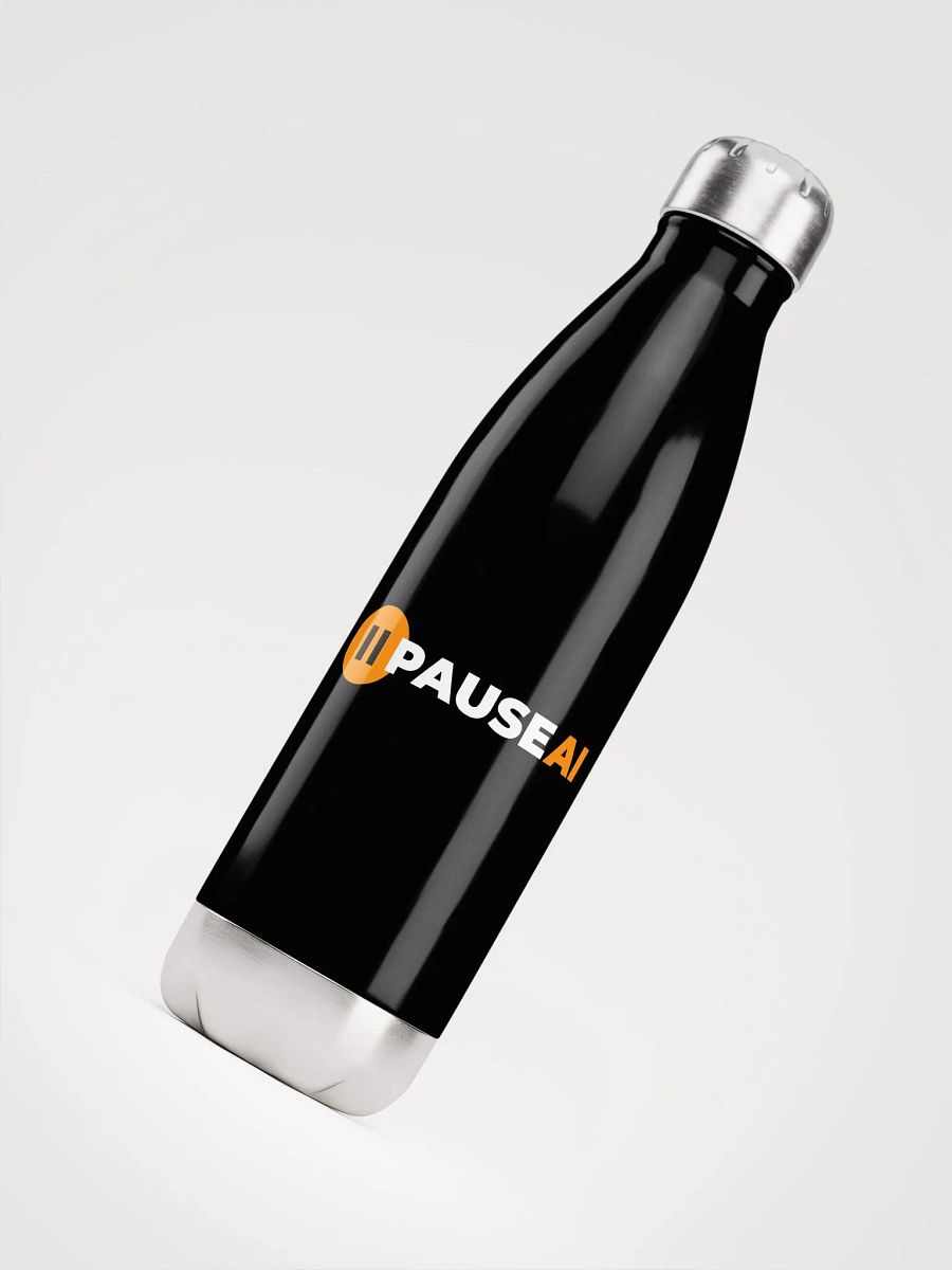 Black PauseAI Water Bottle product image (4)