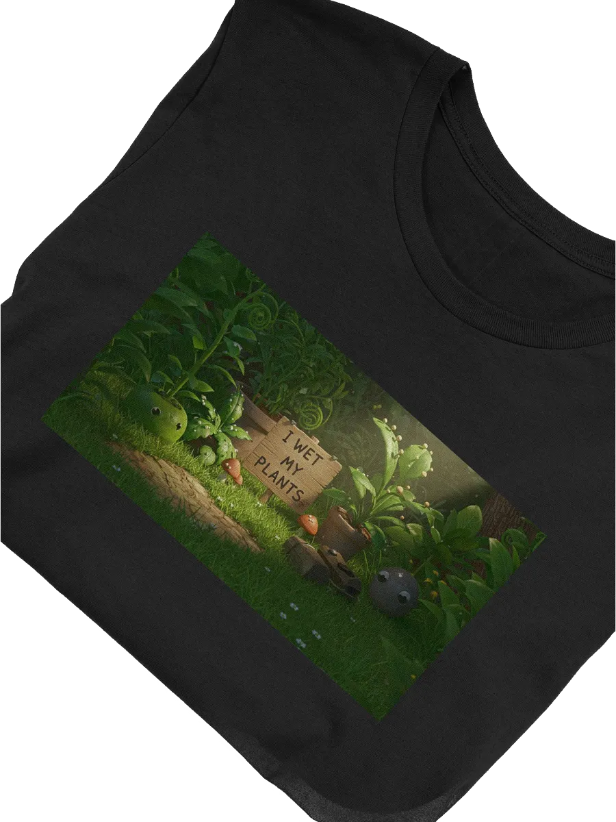 I Wet My Plants - Whimsical Garden Scene T-Shirt product image (46)