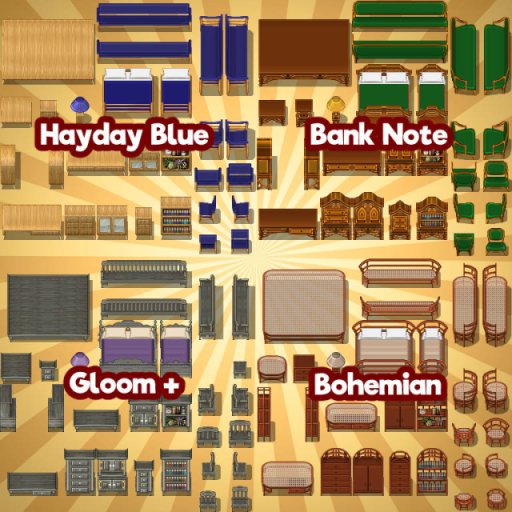 KR Furniture Store ~ Vintage Suites Tileset for RPGs product image (3)