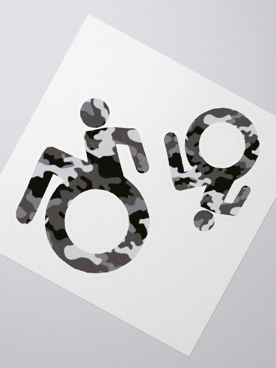 Wheelie, Dark Gray Camo Sticker Sheet product image (2)