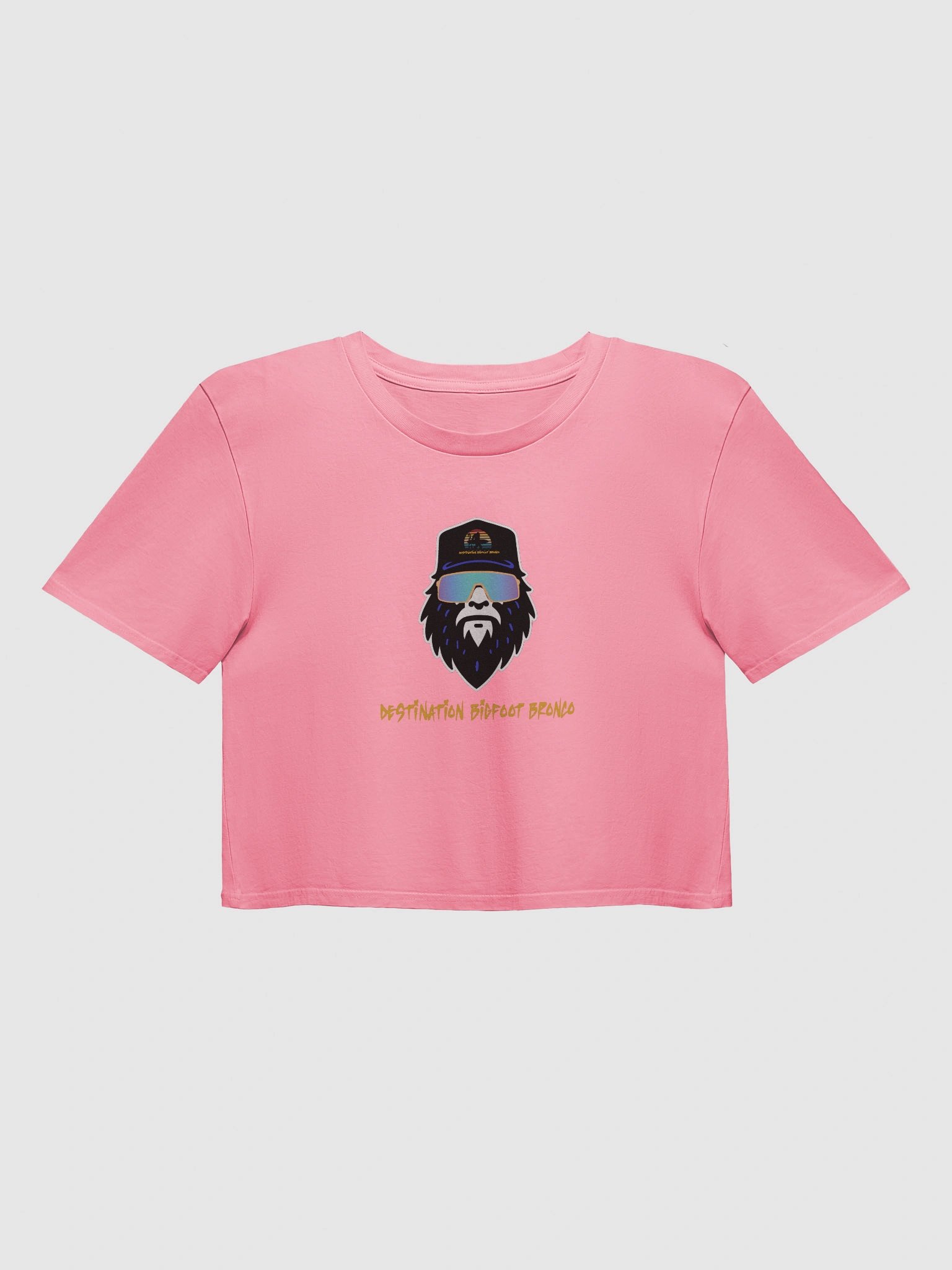 Destination Bigfoot Bronco Bigfoot Logo Crop Top (Bubblegum Pink) product image (1)