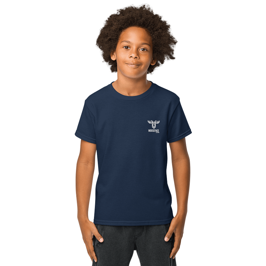 MooseFace Stencil Cut Crested Tee-Gildan product image (1)