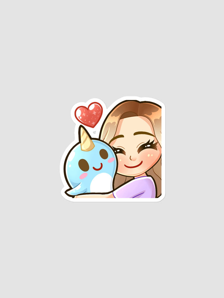 Clocky Narwhal Sticker product image (1)