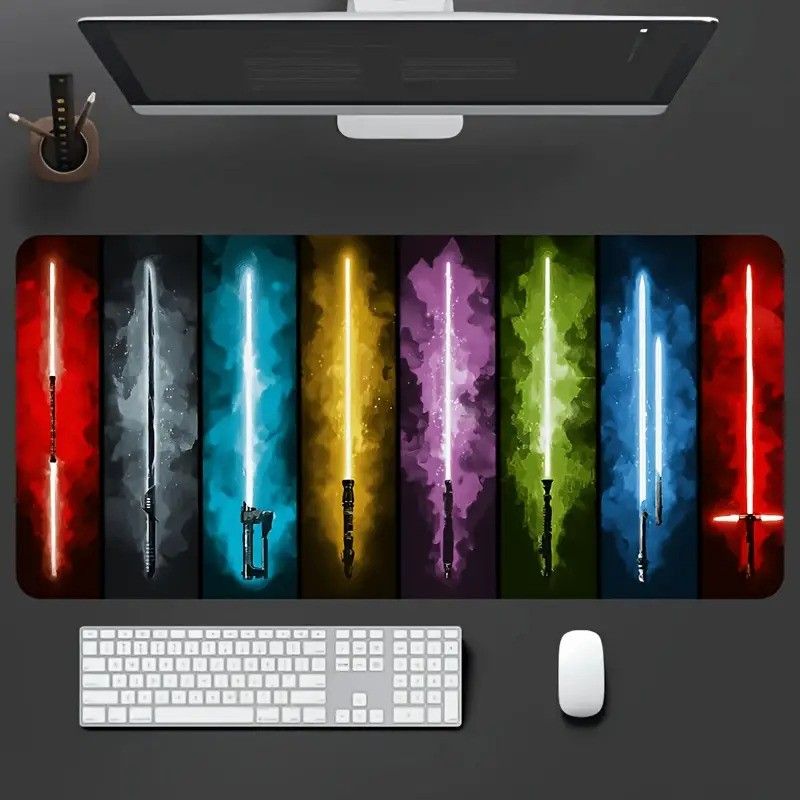 Galactic Sabers Deskmat - 23x12 Inch Mousepad product image (1)