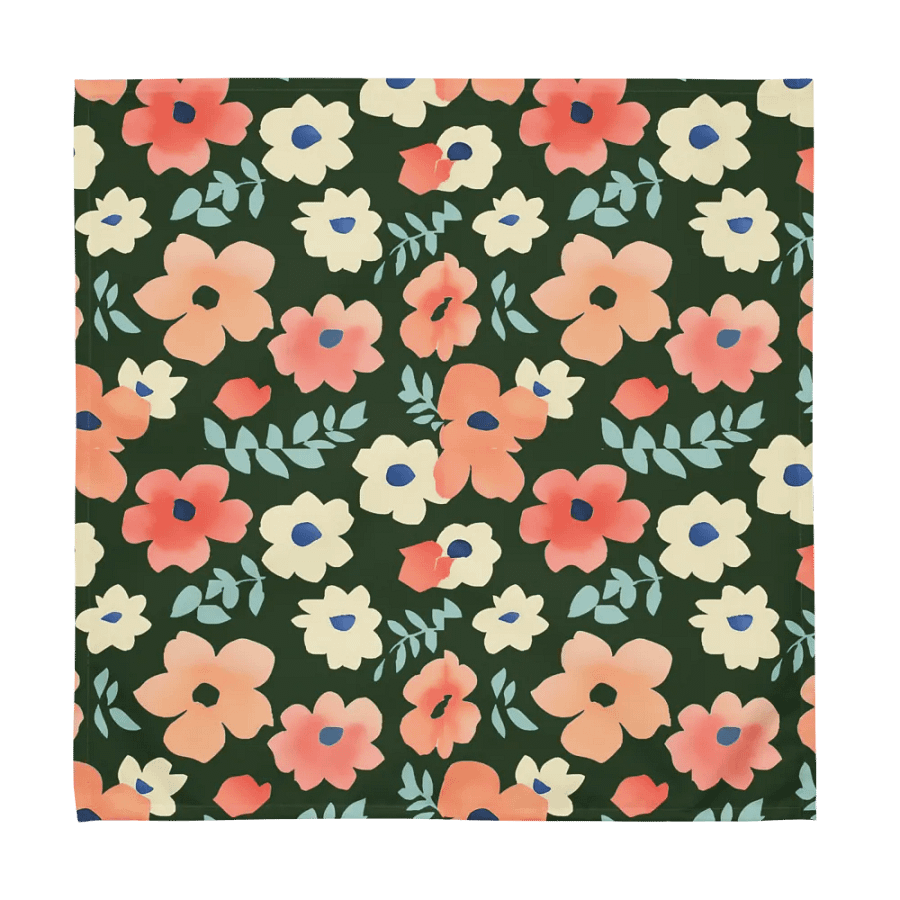 Floral Harmony Cloth Napkin Set (4) product image (2)