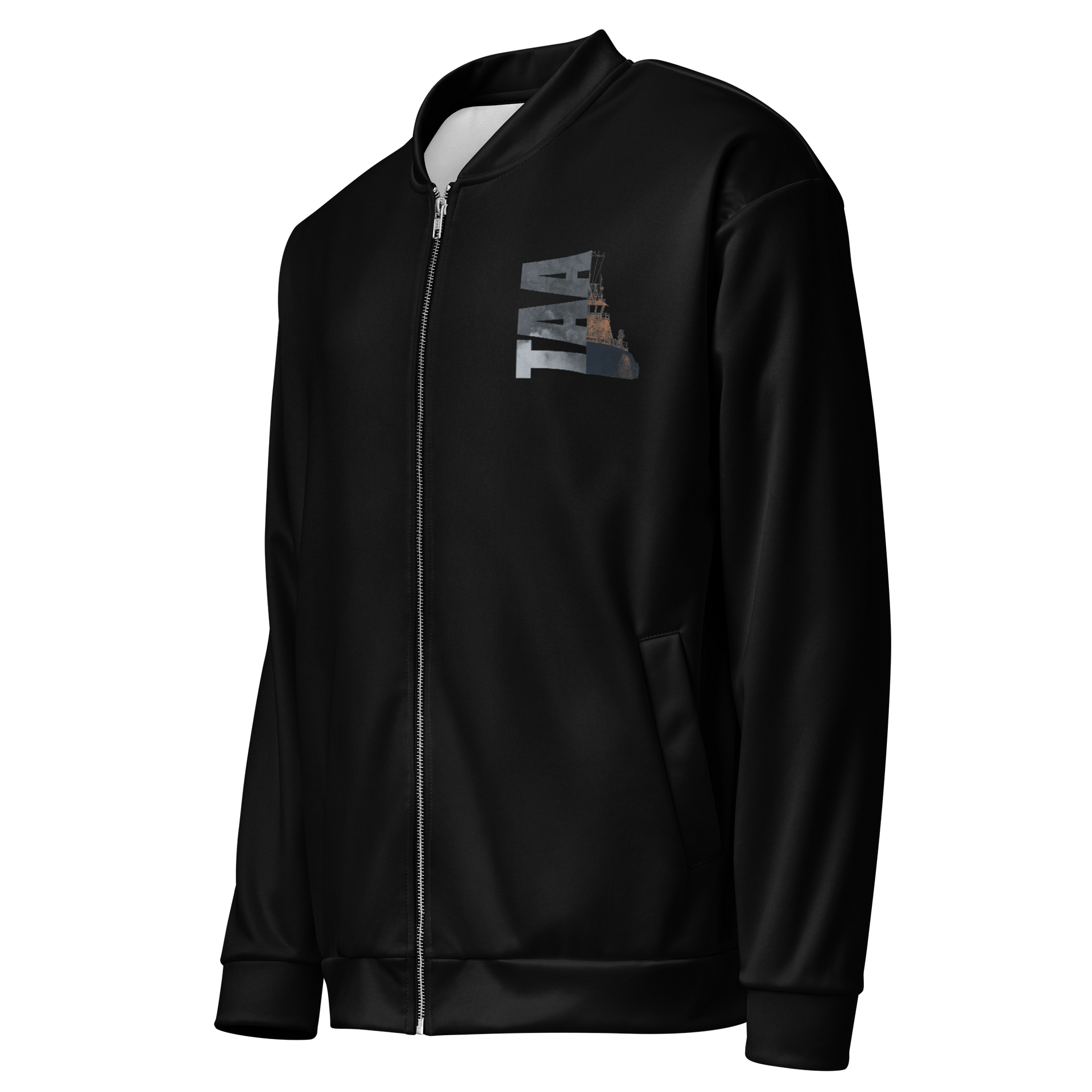 X Ancher Chain PNW Black Bomber Jacket product image (3)