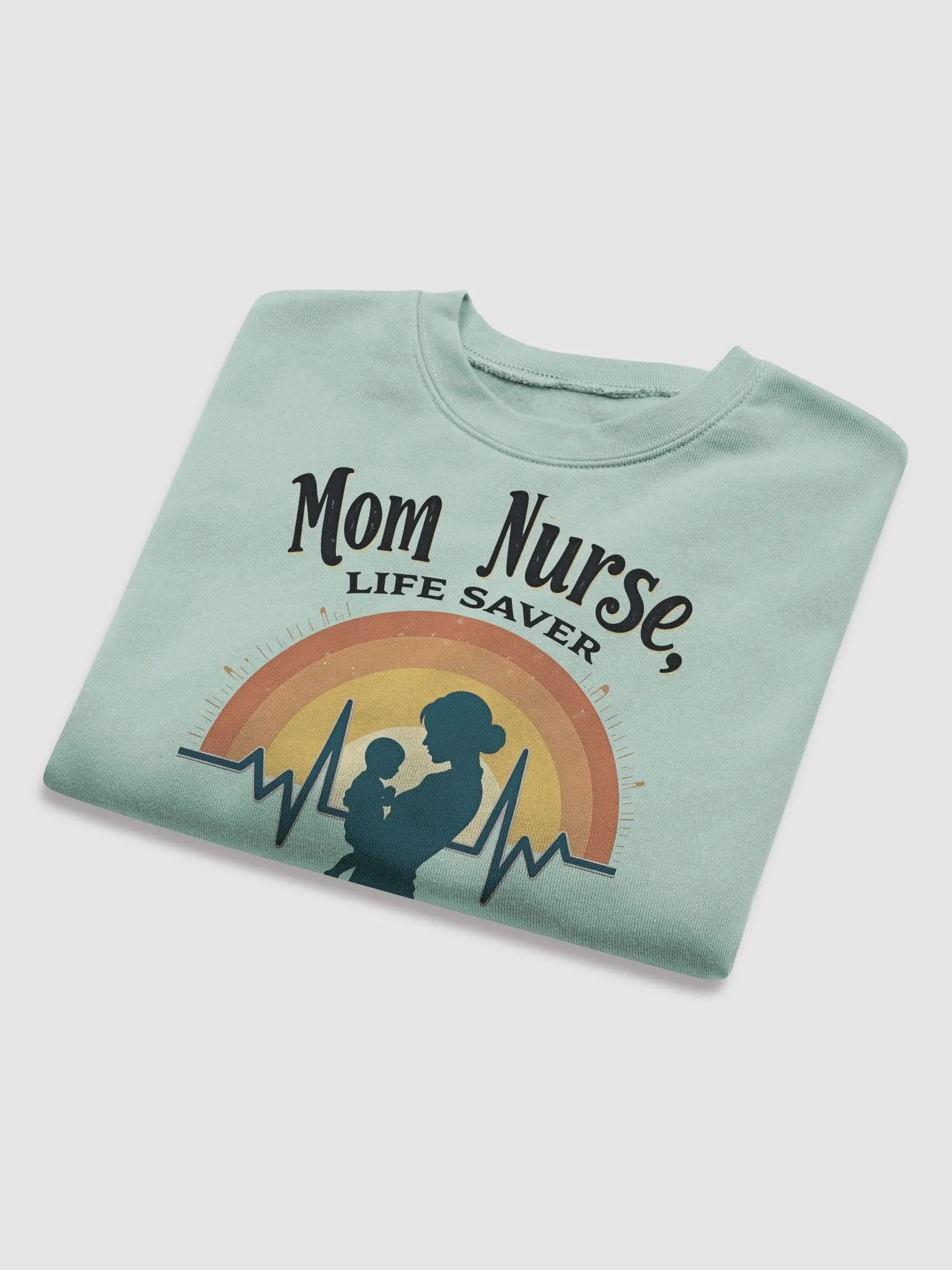 Rainbow Nurse Mom Crop Sweatshirt product image (16)