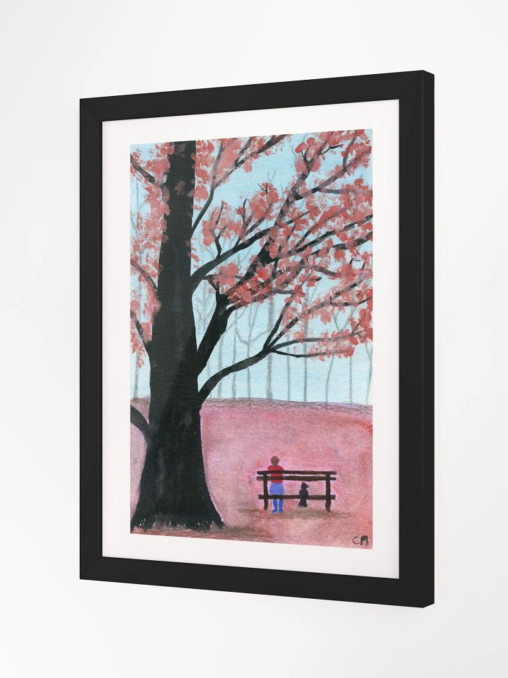 Waiting: Watercolor Landscape Framed Poster product image (2)