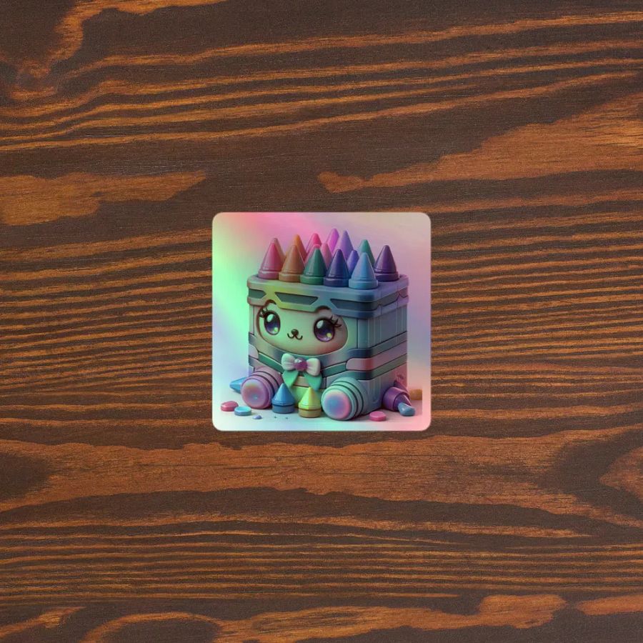 Colorful Crayon Sticker product image (5)