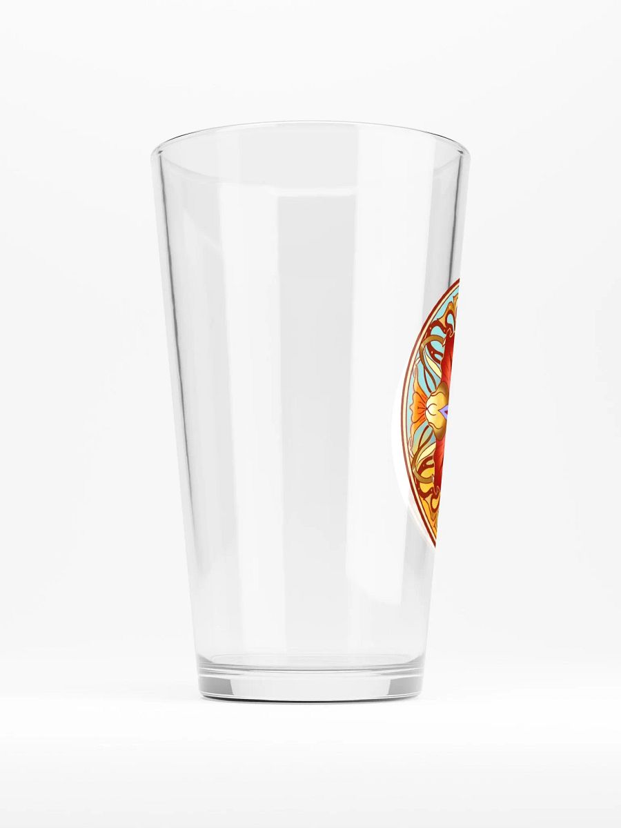 Crimson Floral Mandala - Pint Glass product image (2)