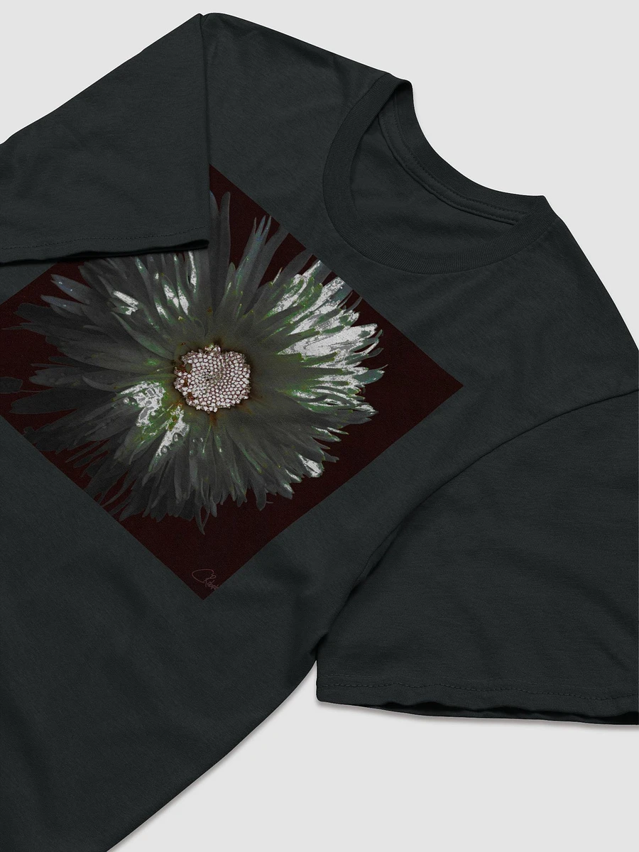 Abstract Silver and White Daisy Flower Women's T Shirt product image (4)
