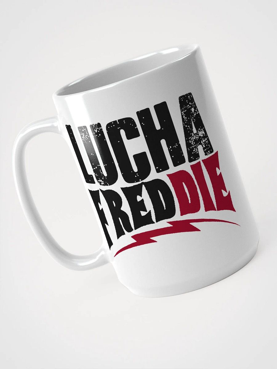 LuchaFredDIE logo mug reg product image (3)