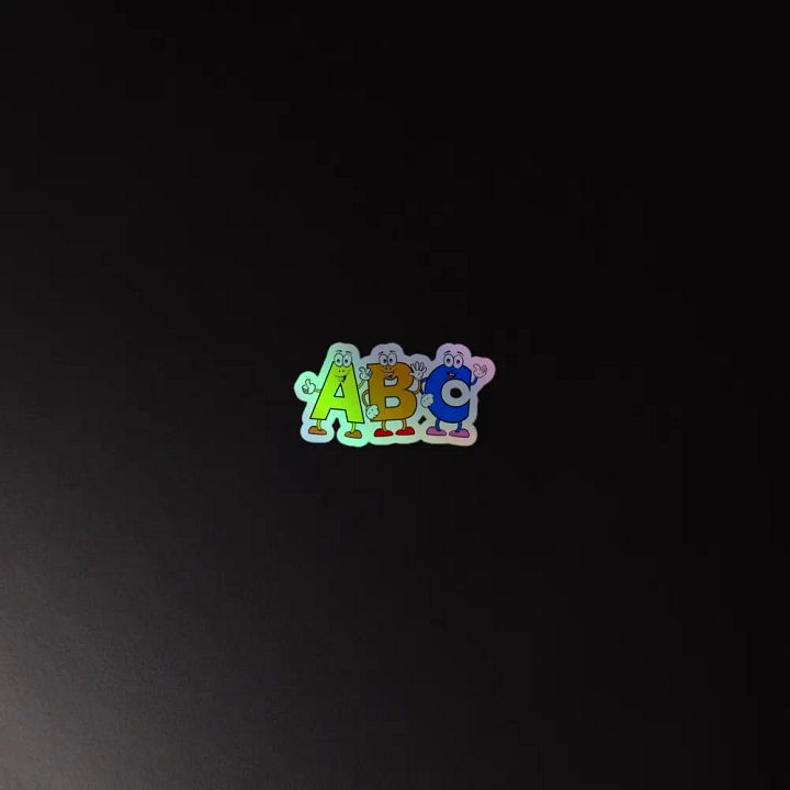 ABC Holographic Cartoon Character Sticker product image (4)