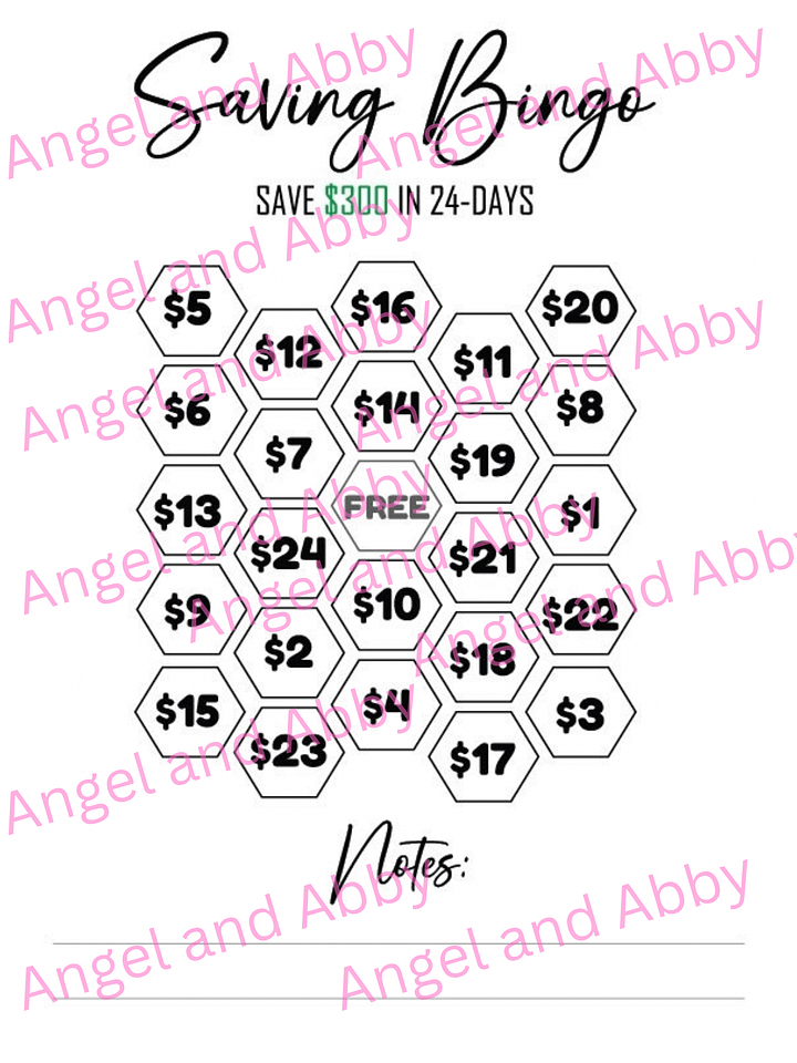 Savings Challenge PDF Printable product image (1)