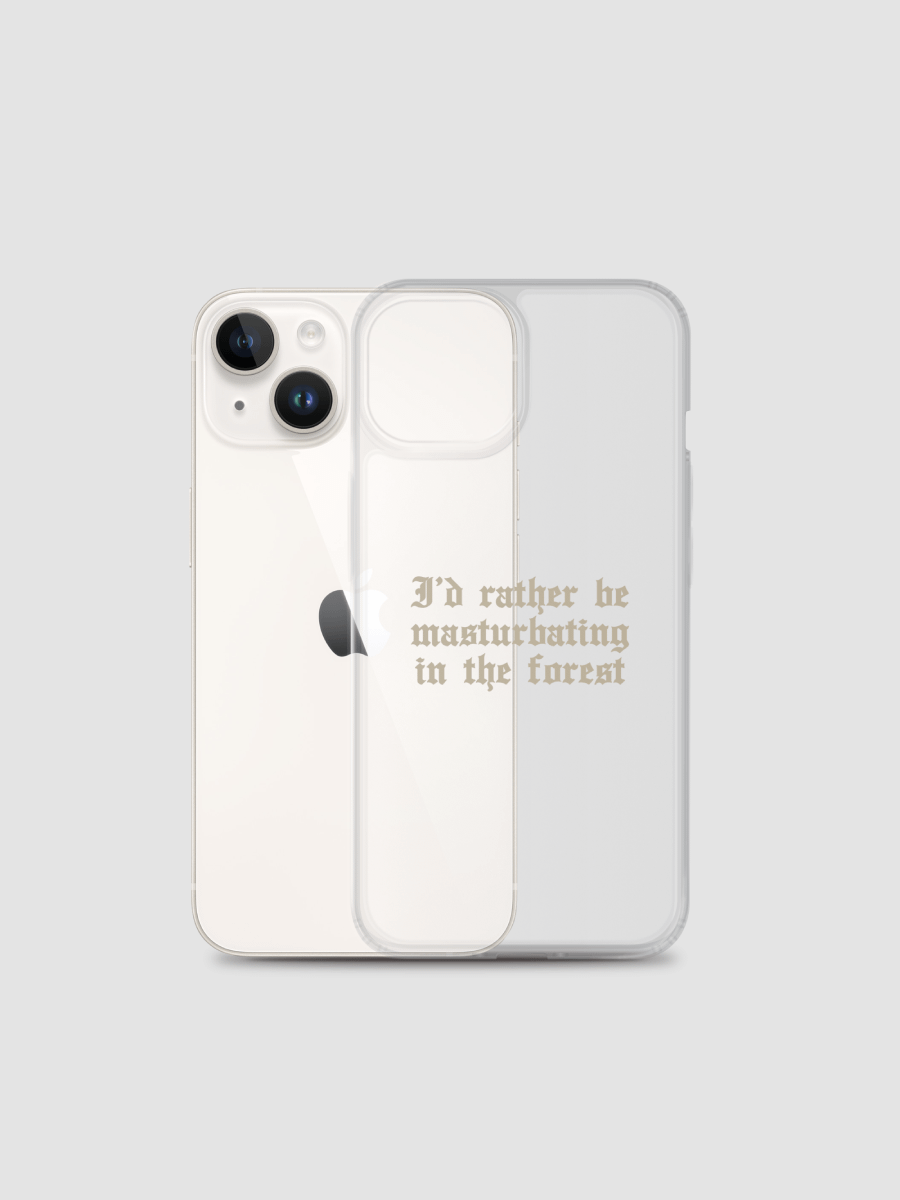 'I'd Rather Be Masturbating In The Forest' Clear Case for iPhone® product image (2)